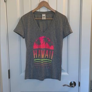 Victoria’s Secret Pink Grey T-shirt Hawaii L